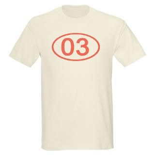 Number 03 Oval Ash Grey T Shirt T Shirt by ovalsboutique