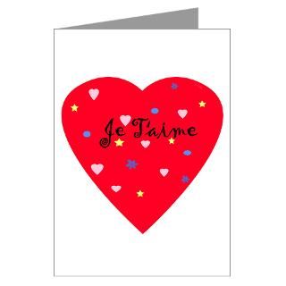 Je Taime Valentines Day Cards (6 in pack)  Valentines Day