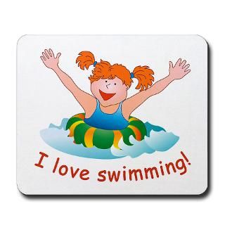 Girl Swimming Mousepad  Girl Swimming  Gifts 4All Occasions