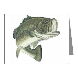 Gifts  Bass Note Cards  Large Mouth Bass Note Cards (Pk of 10