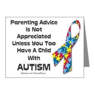 Asd Note Cards  Parenting Autism (advice) Note Cards (Pk of 10