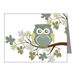 Gifts  Autumn Note Cards  Polka Owl in Tree Note Cards (Pk of 10