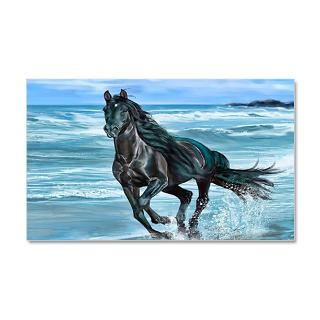 Beach Black Stallion 22x14 Wall Peel