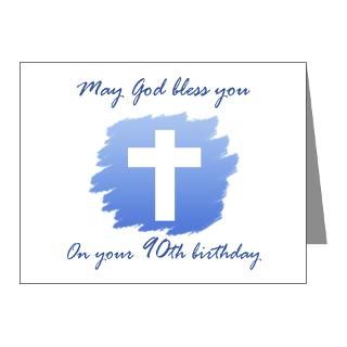  90 Note Cards  Christian 90th Birthday Note Cards (Pk of 10