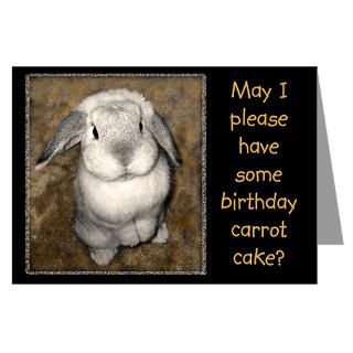 Greeting Cards  Begging Bunny Birthday Greeting Cards (Pk of 10
