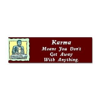 Buddha Gifts  Buddha Wall Decals  Karma Means 36x11 Wall Peel