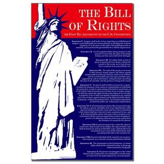 Bill of Rights 11x17 Poster  Proud Liberal Bumper Stickers and