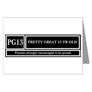 13 year old greeting cards pk of 10