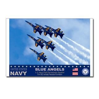 Air Show Postcards  Blue Angels F 18 Hornet Postcards (Package of 8