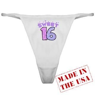 Gifts  Birthday Underwear & Panties  Sweet 16 Classic Thong