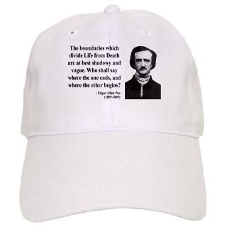 Author Gifts  Author Hats & Caps  Edgar Allan Poe 16 Baseball Cap