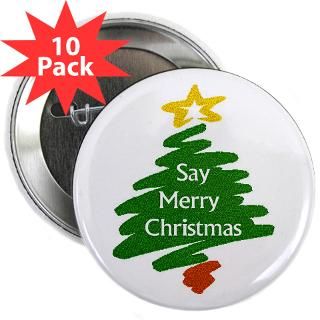 Athiest Gifts  Athiest Buttons  Just Say Merry Christmas Buttons