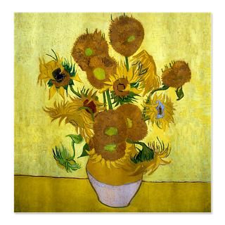 Van Gogh   15 Sunflowers Shower Curtain