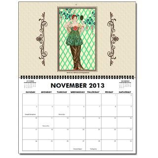 George Barbier Art Deco Fashion 11x17 Calendar by vintagecalendar