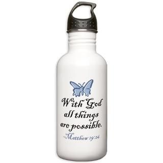 Butterfly Gifts  Butterfly Drinkware  Matthew 1926 Water Bottle