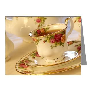Beauty Gifts  Beauty Note Cards  Tea Time Note Cards (Pk of 20)