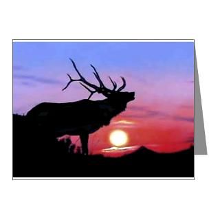 Elk At Sunrise Note Cards  Elk at Sunrise Note Cards (Pk of 20