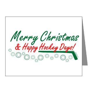 Christmas Note Cards  Christmas hockey days Note Cards (Pk of 20
