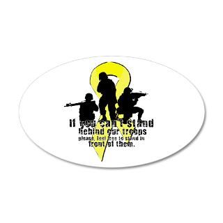 Support the Troops 35x21 Oval Wall Peel