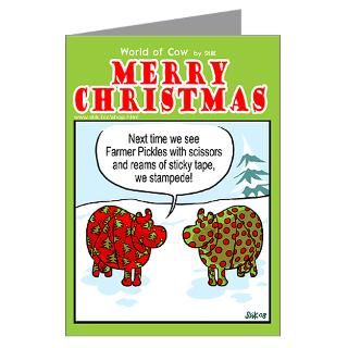 Christmas Greeting Cards  Wrapped Cows Greeting Cards (Pk of 20