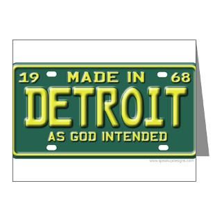 Gifts  1968 Note Cards  Made in Detroit Note Cards (Pk of 20