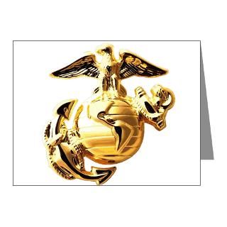 Marine Corps Note Cards  Marines Emblem 4 Note Cards (Pk of 20