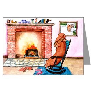  Art Greeting Cards  Snuggling Dachshunds Christmas Cards (20
