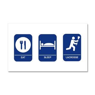 Blue Gifts  Blue Wall Decals  Eat, Sleep, Lacrosse 35x21 Wall