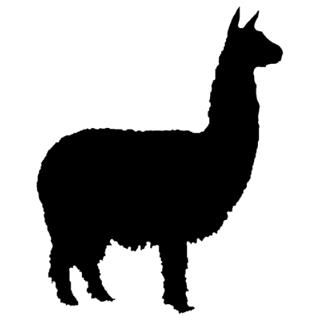 alpaca 22 black.png Iron On for $12.50
