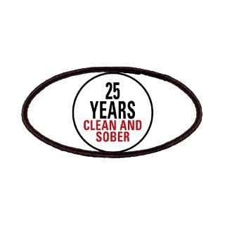 25 Years Clean and Sober Patches for $6.50