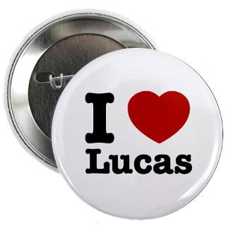 Heart Gifts  I Heart Buttons  I love Lucas 2.25 Button