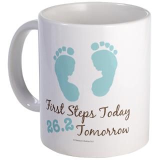 26.2 Gifts  26.2 Drinkware  Blue Baby Footprints 26.2 Marathon