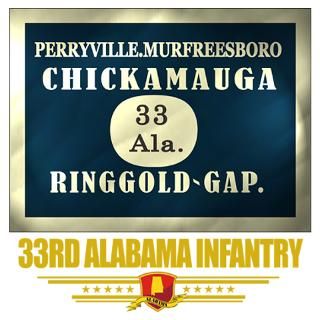 33rd Alabama Infantry (flag 10).png Iron On for $12.50