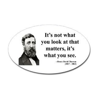 Henry David Thoreau 36 Oval Decal for $4.25