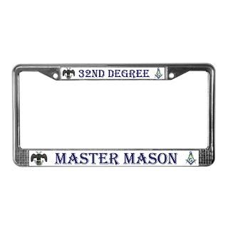 Masonic 32nd Degree License Plate Frame