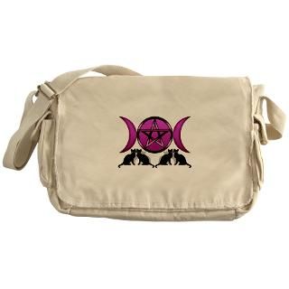 Cats Pentagram Triple Goddes Messenger Bag for $37.50