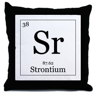 Elements   38 Strontium Throw Pillow