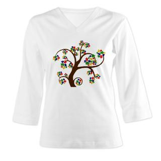 April Gifts  April Long Sleeve Ts  Puzzled Tree of Life Womens