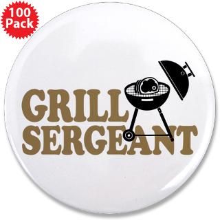 4Th Of July Gifts  4Th Of July Buttons  Grill Sergeant   Cooking
