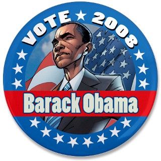 2008 Gifts  2008 Buttons  Presidential Material Barack 3.5