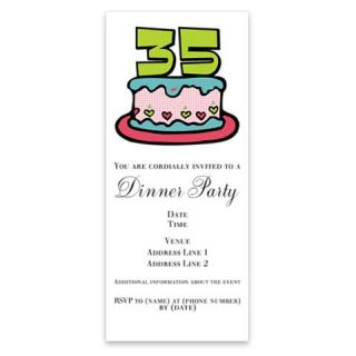 35 Year Old Birthday Cake Invitations by Admin_CP1556321  512200816