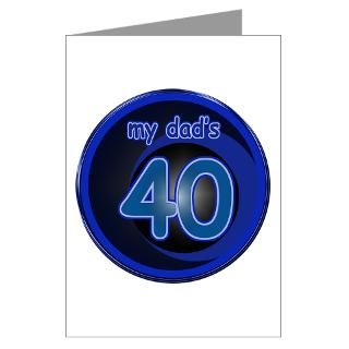 dad s 40 blue greeting card