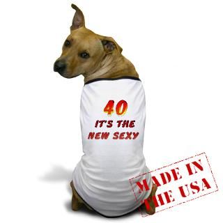 40 Gifts  40 Pet Apparel  40th Birthday Dog T Shirt