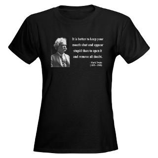 shirts  Mark Twain 41 Womens Dark T Shirt
