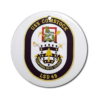 USS Comstock LSD 45 Ornament (Round) for $12.50
