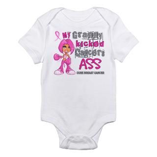 Loved One Kicked Breast Cancers Ass 42 Body Suit by pinkribbon01