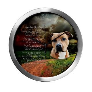 Why God Made Dogs AmStaff Modern Wall Clock for $42.50