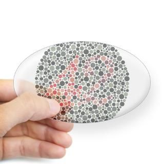 Color Blind Test #42 Oval Decal for $4.25