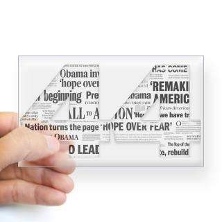 44 Obama Inauguration Newspaper Decal for $4.25