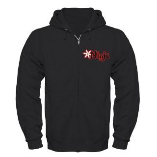 red ninja logo zip hoodie dark $ 46 99
